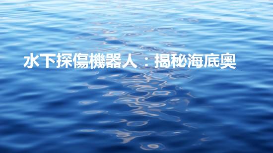 水下探傷機器人：揭秘海底奧秘，誰是最強的守護者？